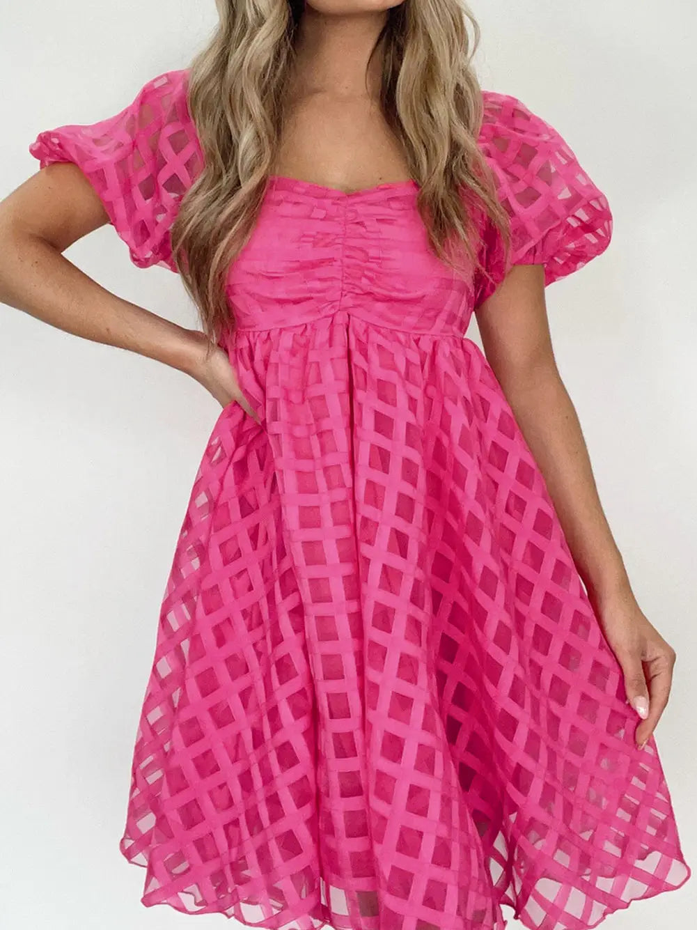 Strawberry Check Dress