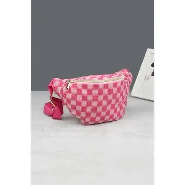 Checkered Belt Bags