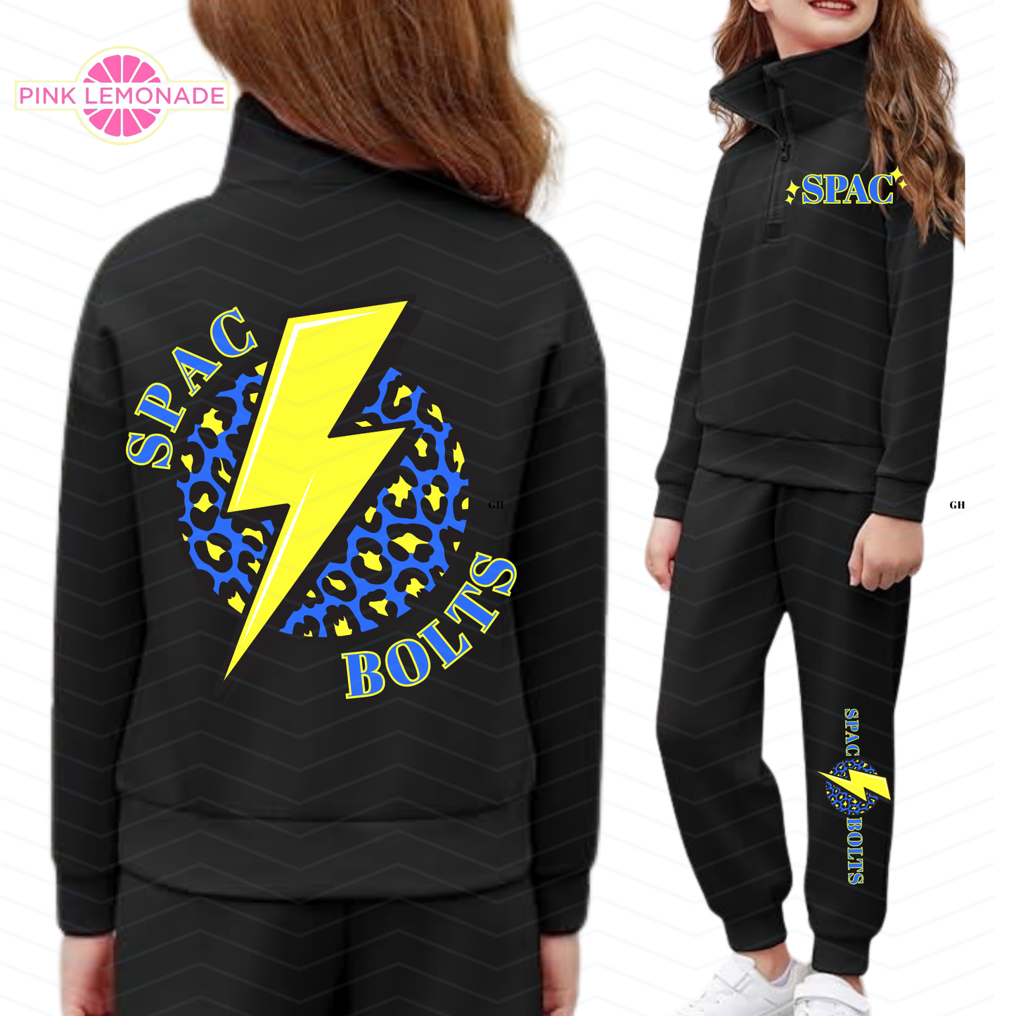 QUARTER ZIP: Bolts Sweatsuit