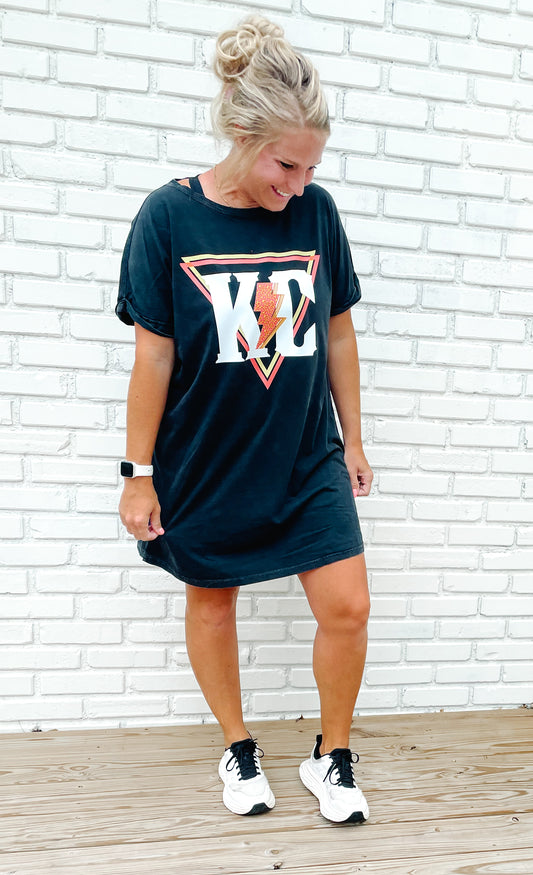 Mineral Wash KC Grunge Dress