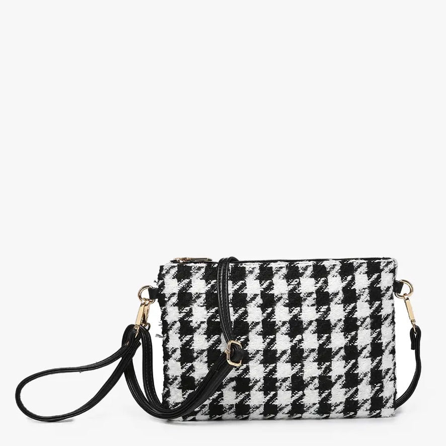 The Meriam Houndstooth Clutch/Crossbody