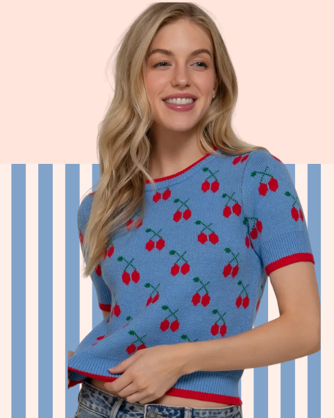 Cherry Crop Sweater