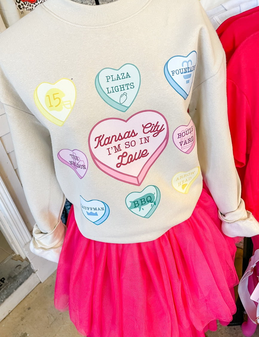 Candy Heart KC Fleece