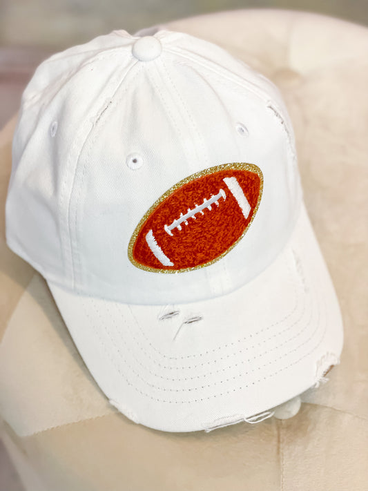 SALE-White w/Football Hat