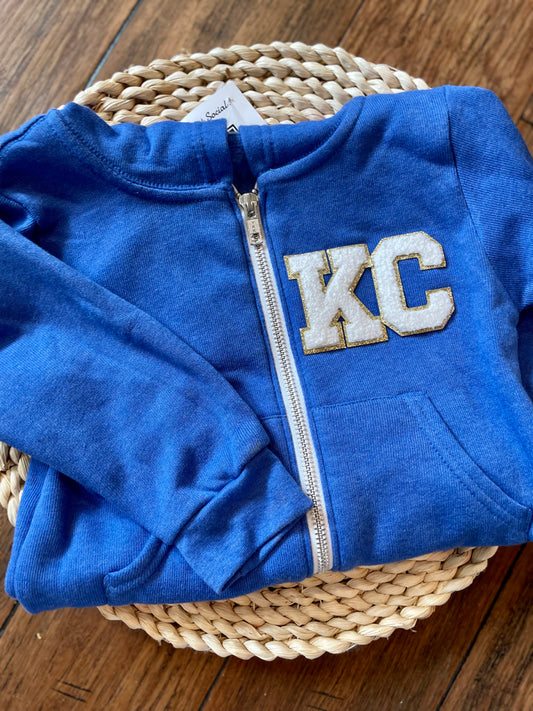 CLOSEOUT- Blue Chenille KC Jacket