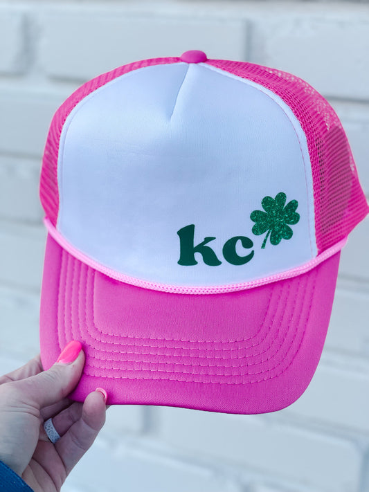 Hot Pink Shamrock KC Hat