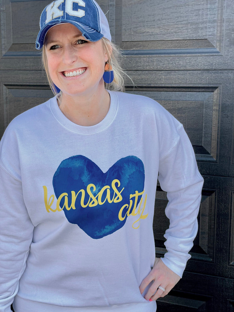 Watercolor KC Heart Fleece