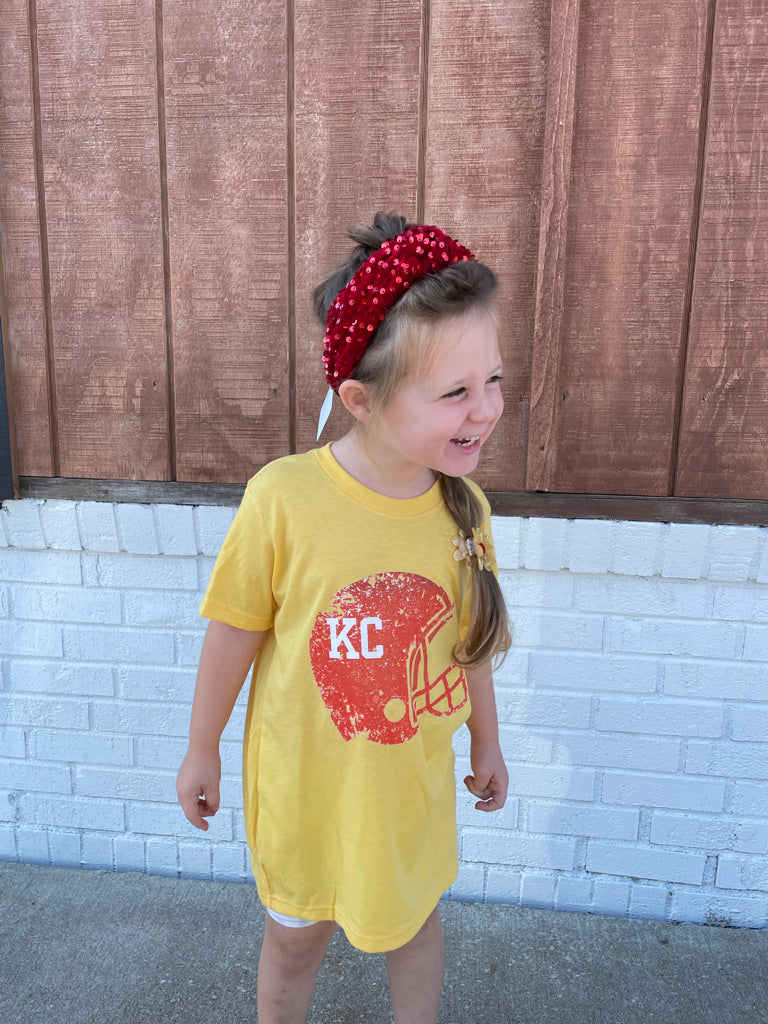 Yellow KC Helmet Tee