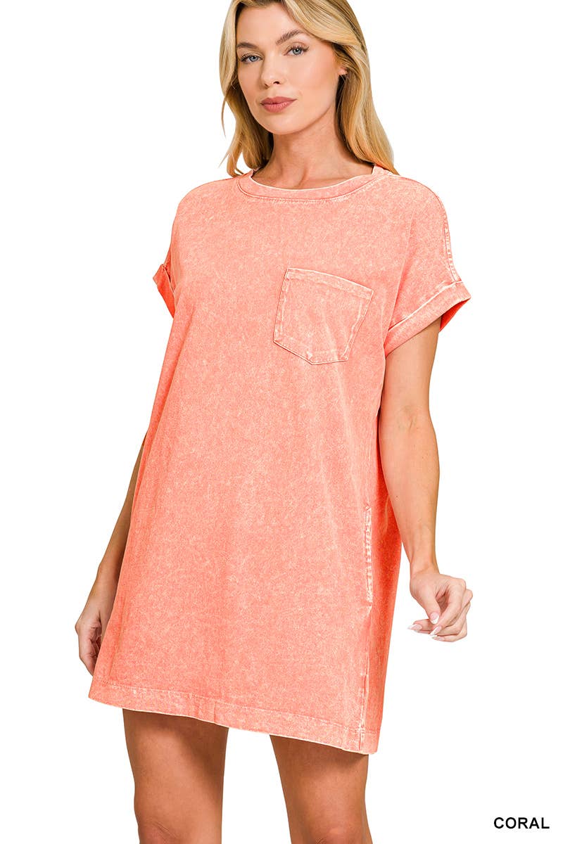 Mineral Washed TShirt Dresses