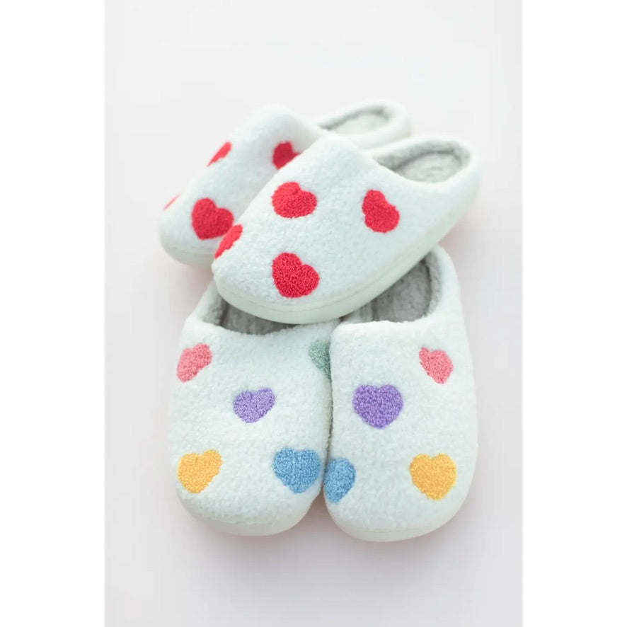 Multi Colored Sweetheart Slippers