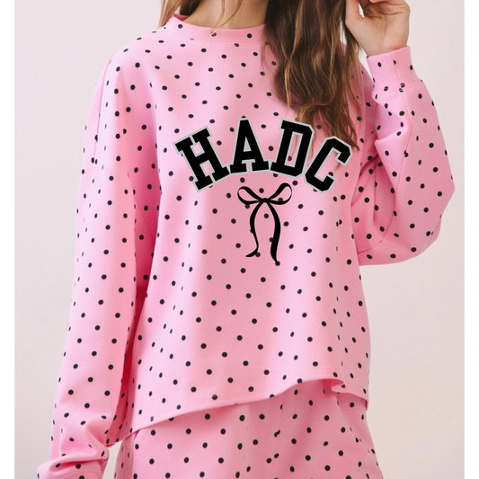 Pink Polka Dot HADC  (TOP ONLY)