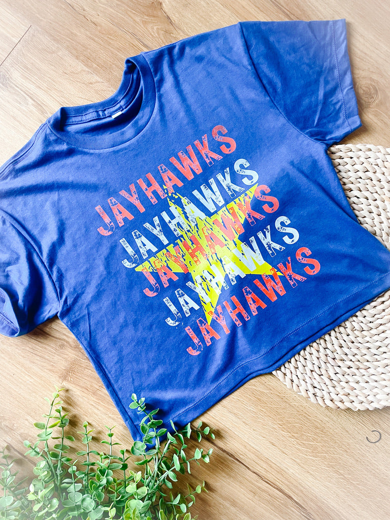 Jayhawks Star Crop Tee