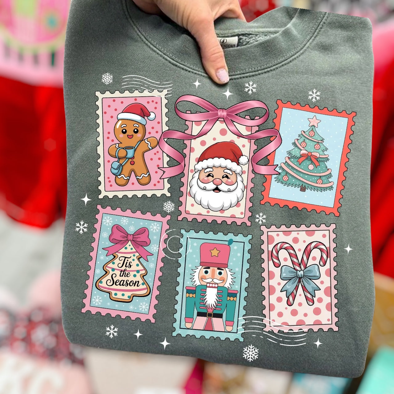 Holiday Stamps Fleece