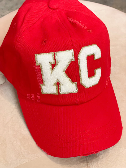 Red w/White KC Hat