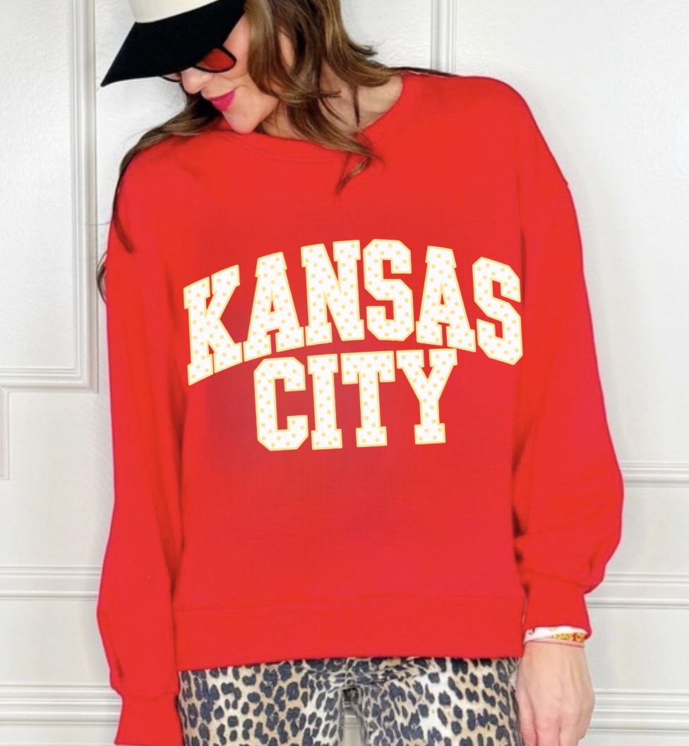 Yellow Polka Dot Kansas City Fleece