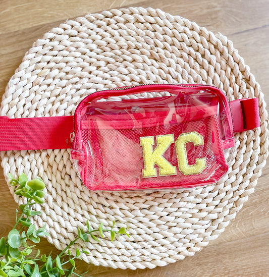 RED & Clear KC Belt Bag