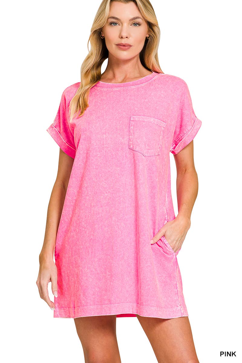 Mineral Washed TShirt Dresses