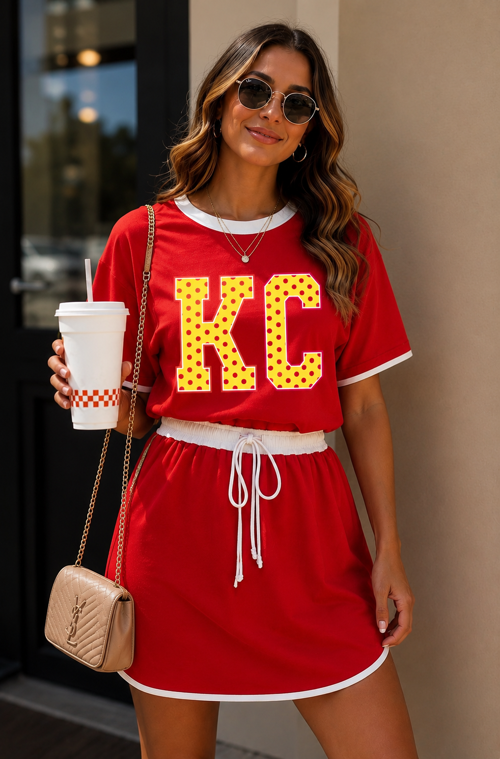 Polka Dot KC Skort Set