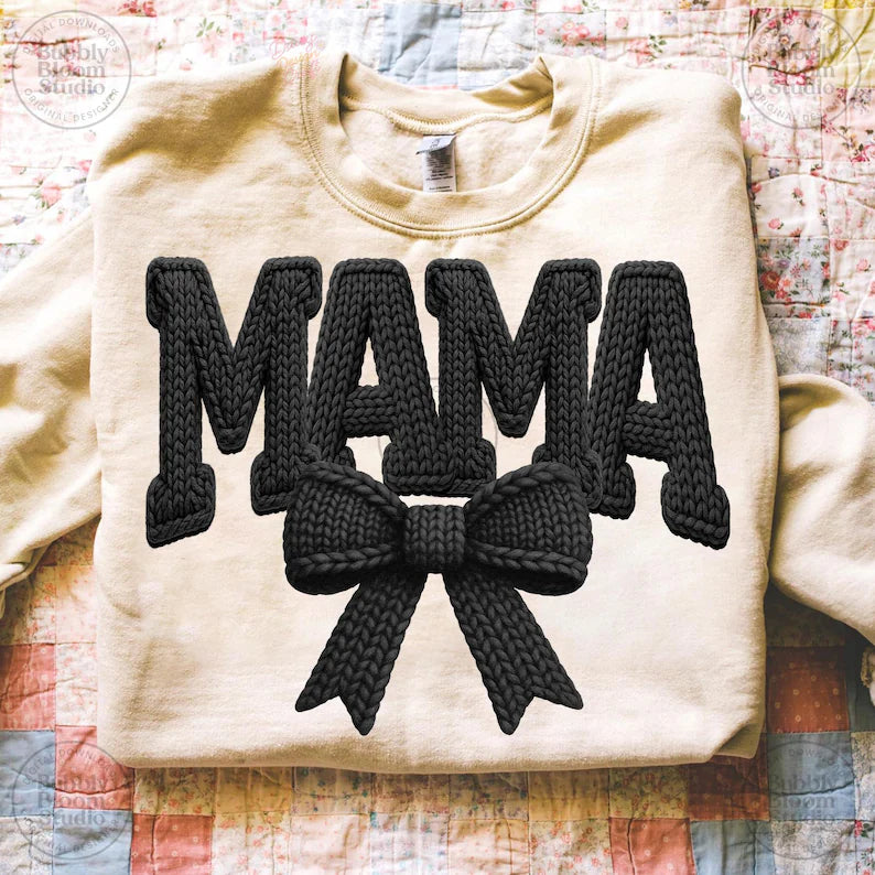 Crochet MAMA Graphic Fleece