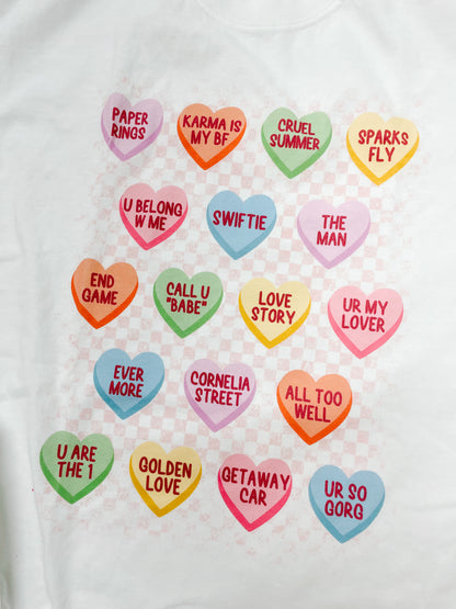 Swiftie Candy Heart Fleece/Tee