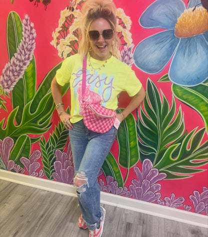 Easy Tiger Neon Crop/Tee