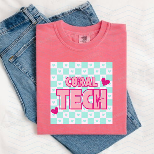 Youth/Adult Coral Tech Tee