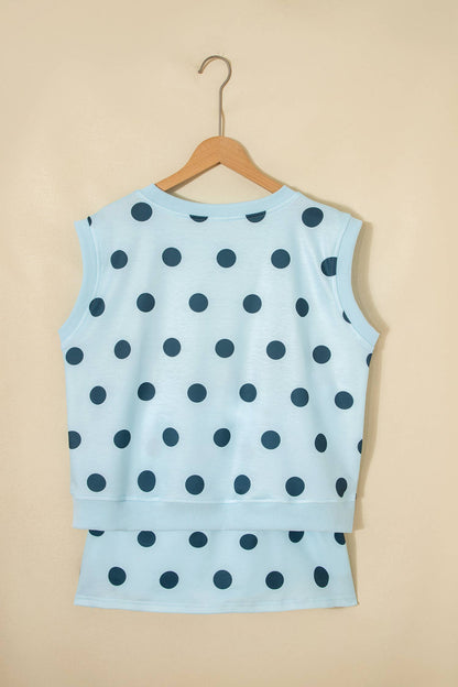 Polka Dot Split Skort Set