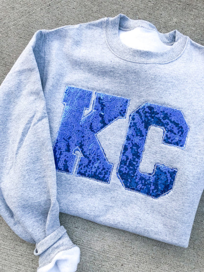 Embroidered Sequin KC Sweatshirt