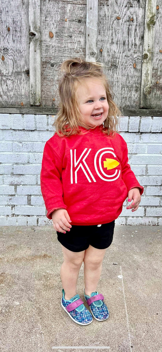 SALE- Toddler/Youth Red KC Hoodie
